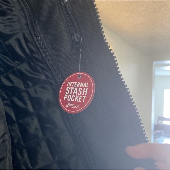 Icon Contra 2 Jacket Men’s Riding Bike Black Mesh Motorcycle Jacket Size M NWT - Picture 8 of 9